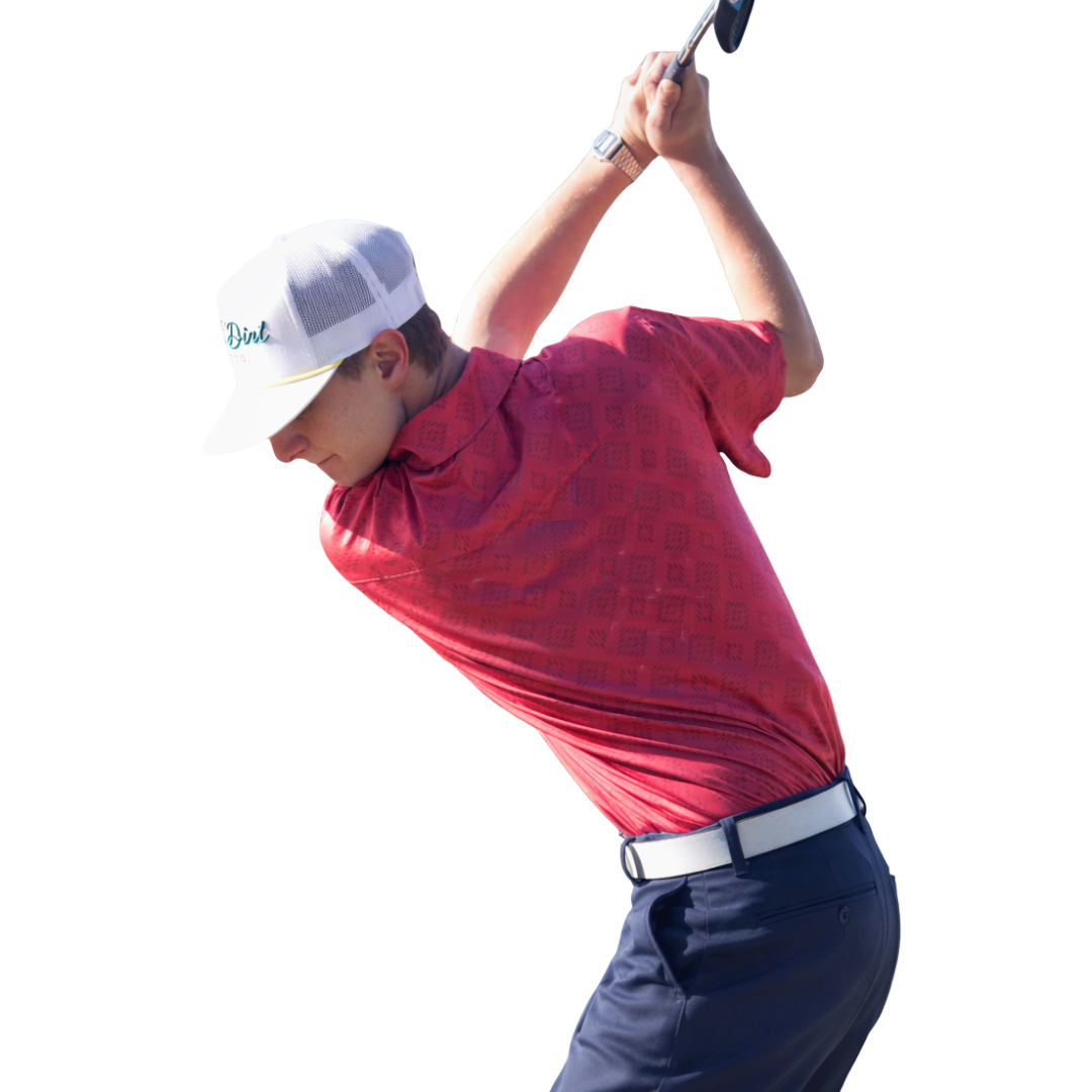 Red Dirt Hat Co. Men's S/S Cowboy Casual Polo in Deep Red Aztec