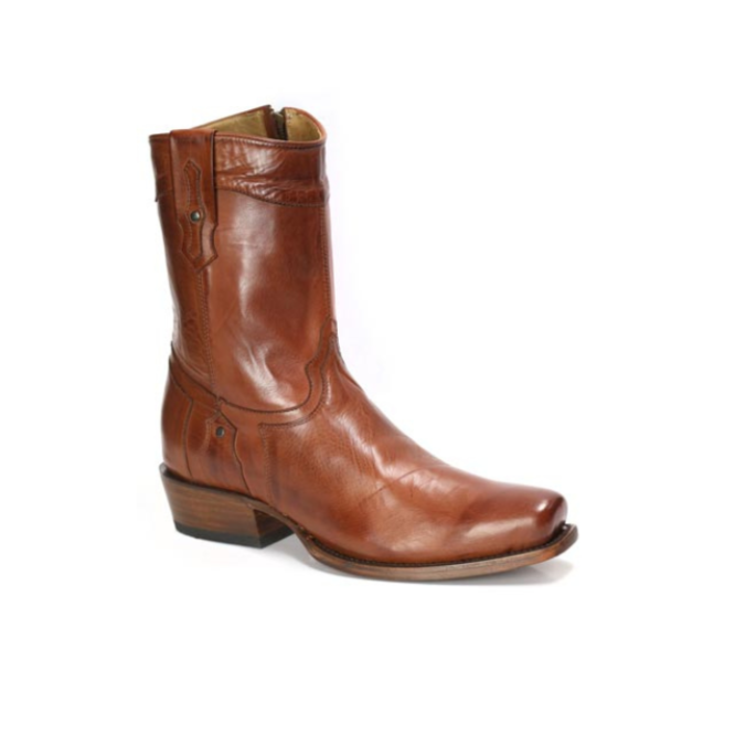 Stetson Men's Rebel Zipper Boot in Cognac