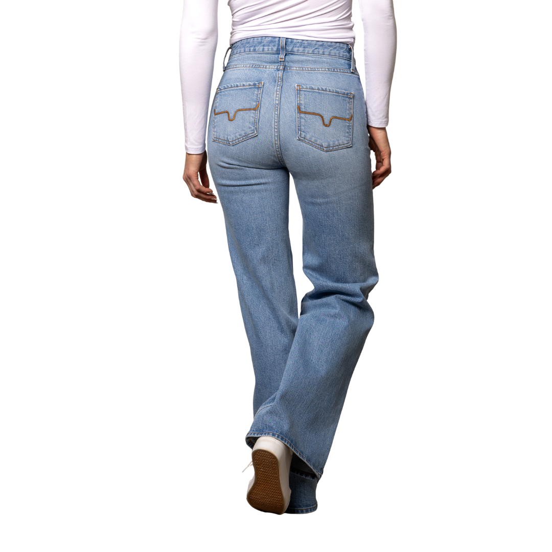 Kimes Ranch Women's Zoey Wide Leg Jean in Light Wash