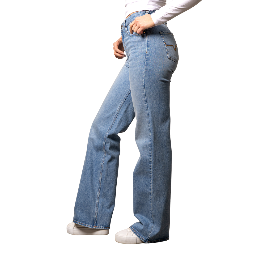 Kimes Ranch Women's Zoey Wide Leg Jean in Light Wash