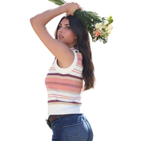 Women's Striped Sweater Vest