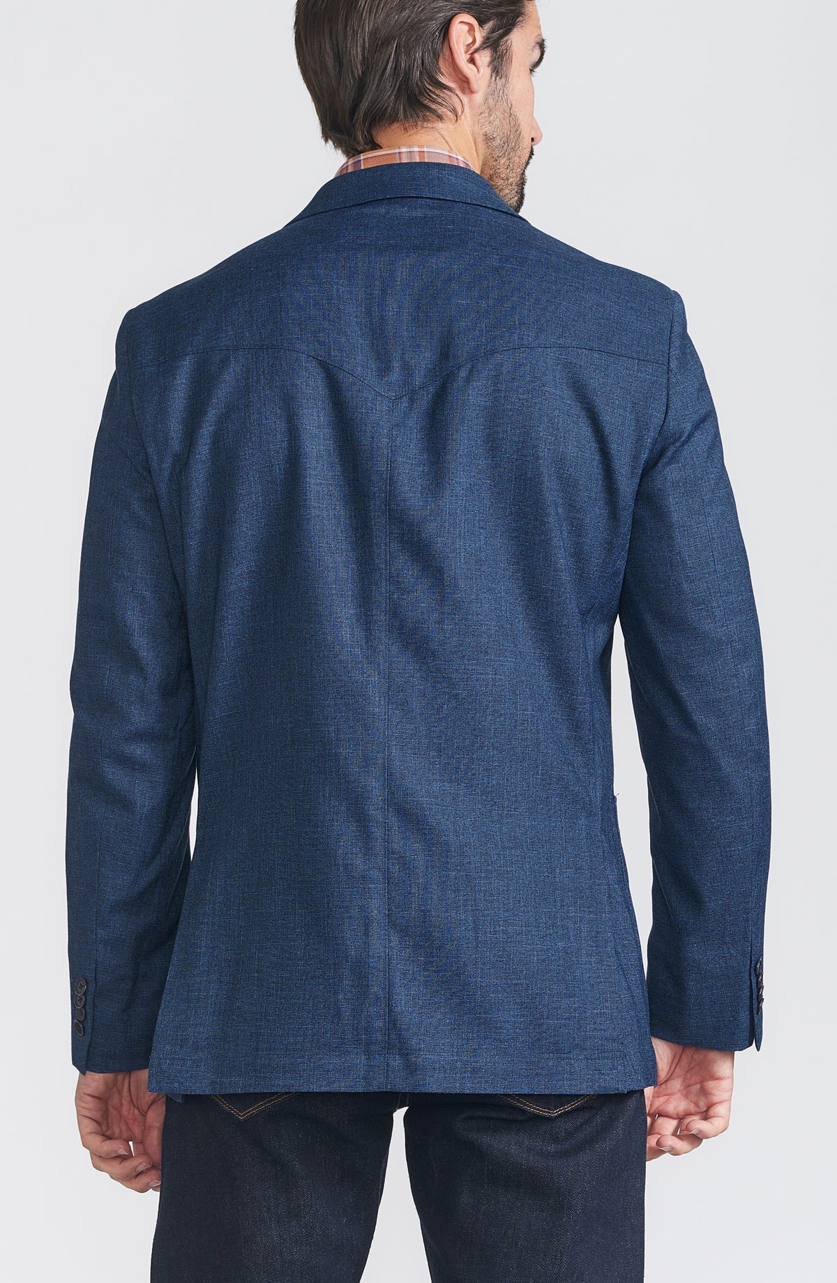 Flynt Western Men's Southfork Sport Jacket in Royal Blue