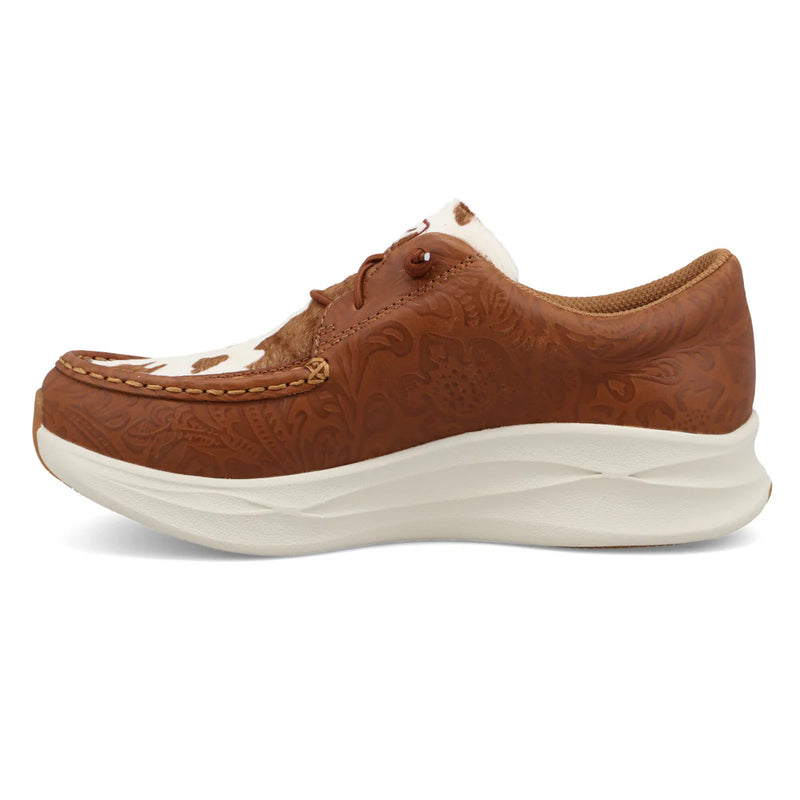 Twisted X Women's Feather X in Cowhide Multi & Brown Patina