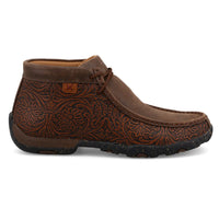 Twisted X Women's Chukka Driving Moc in Brown & Tooled Brown