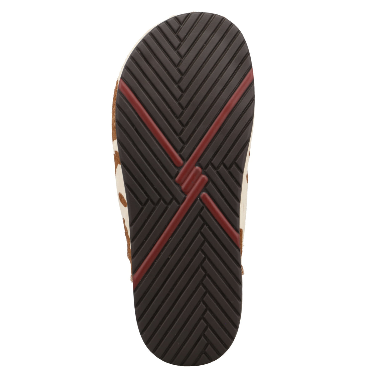 Twisted X Women's Cowhide Mule in Brown and White