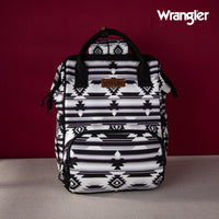 Wrangler Aztec Print Callie Backpack in Black & White