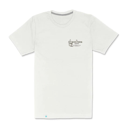 Sendero Provisions Co. Men's "Western Show" Graphic T-Shirt in Vintage White