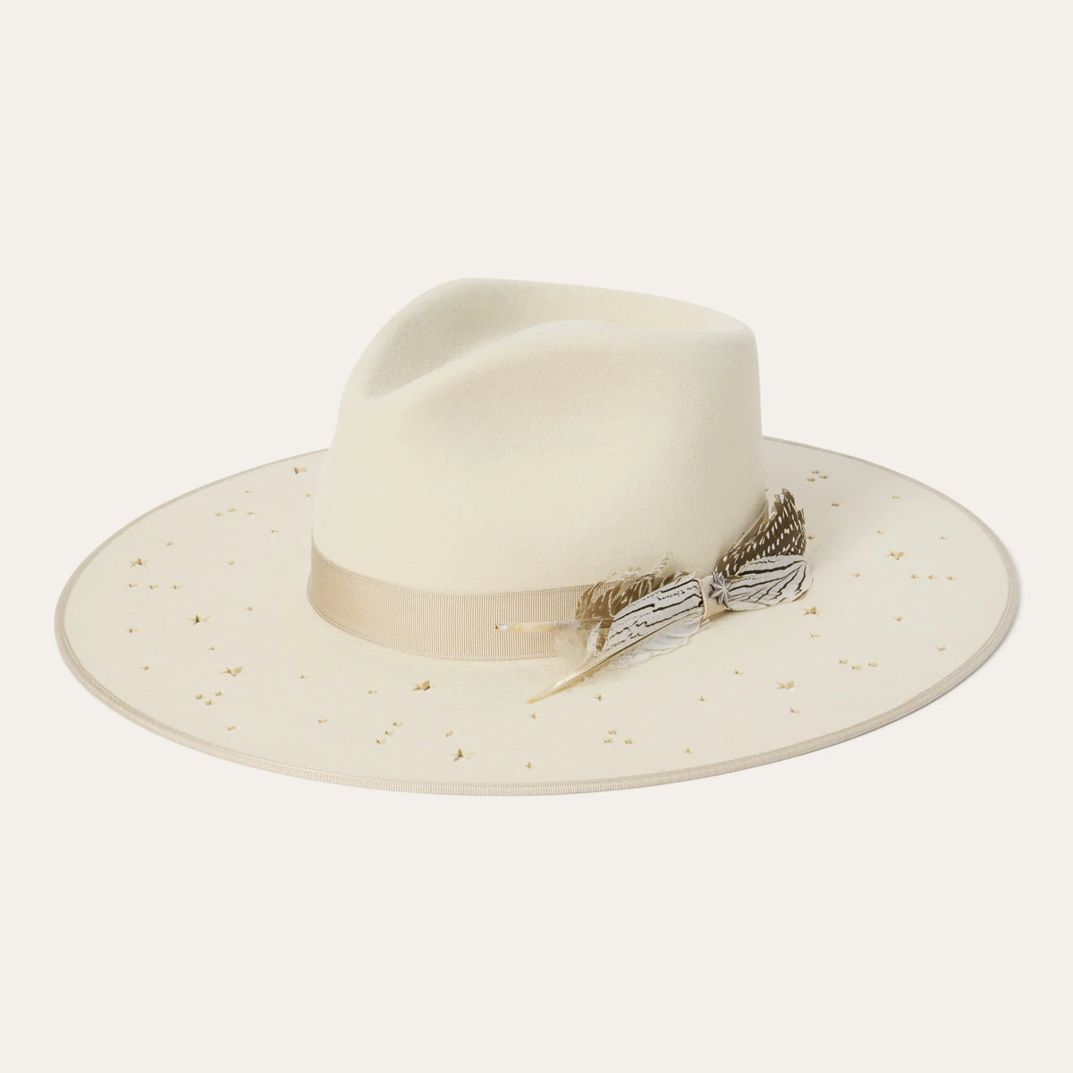 Stetson Night Sky Fashion Felt Hat in Bone