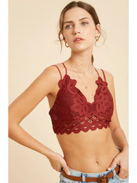 Double Strap Scalloped Lace Bralette (5 Colors Available)