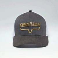 Kimes Ranch Newcomb Ball Cap in Charcoal Heather & White