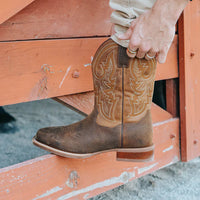 Dan Post Men's Brigston Leather Boot in Chocolate