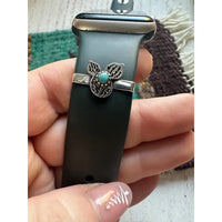 Turquoise & Sterling Silver Watch Charms (Available in 2 Designs)