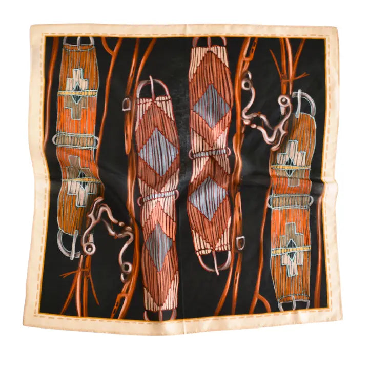 Tirzah Lane Art Hand Drawn Silk Wild Rags (Various Prints Available)