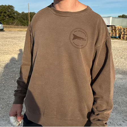 Fast Back Men's Logo Sweatshirt in Coffee