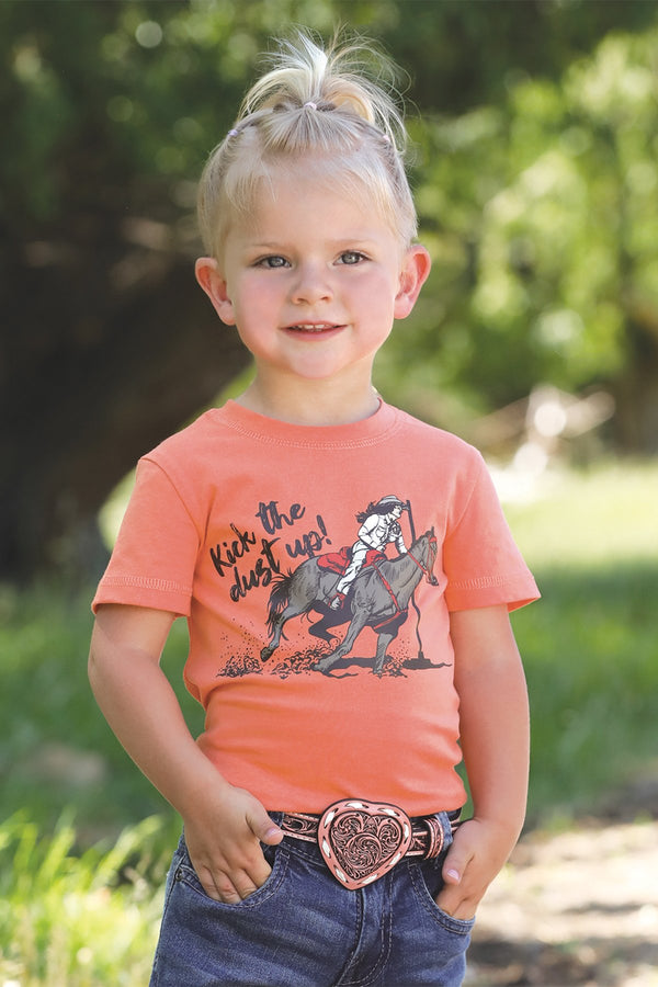 Cruel Girl's Toddler Kick the Dust Up in Coral