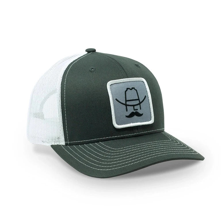 Cowboy Cool "Hank" Trucker Hat in Grey & White