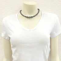 16" Rondelle Navajo Inspired Beaded Necklace