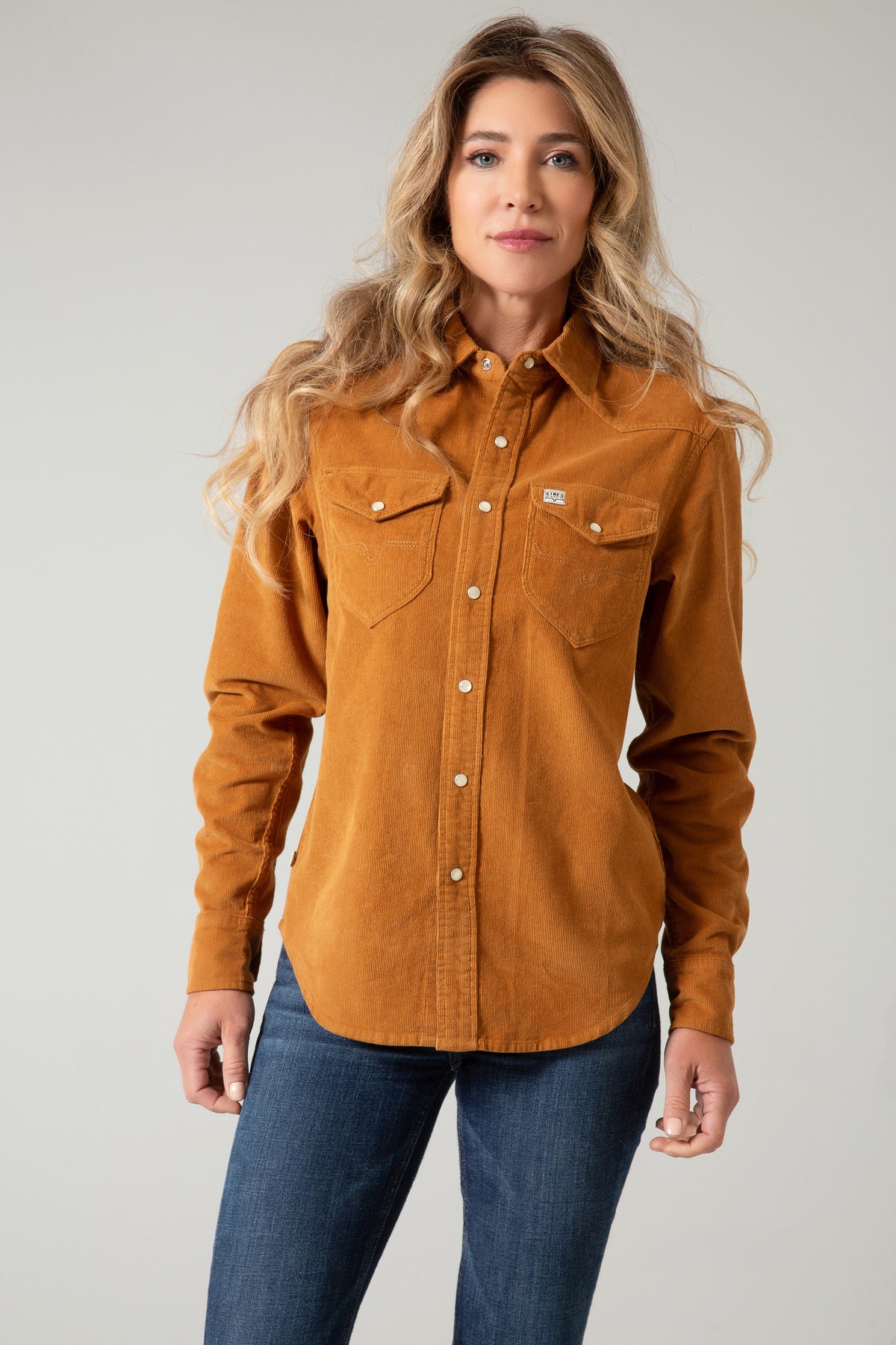 Kimes Ranch Womens Long Sleeve Kaycee Denim Western Snap Shirt