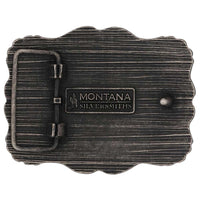 Montana Silversmiths Framed Longhorn Attitude Buckle