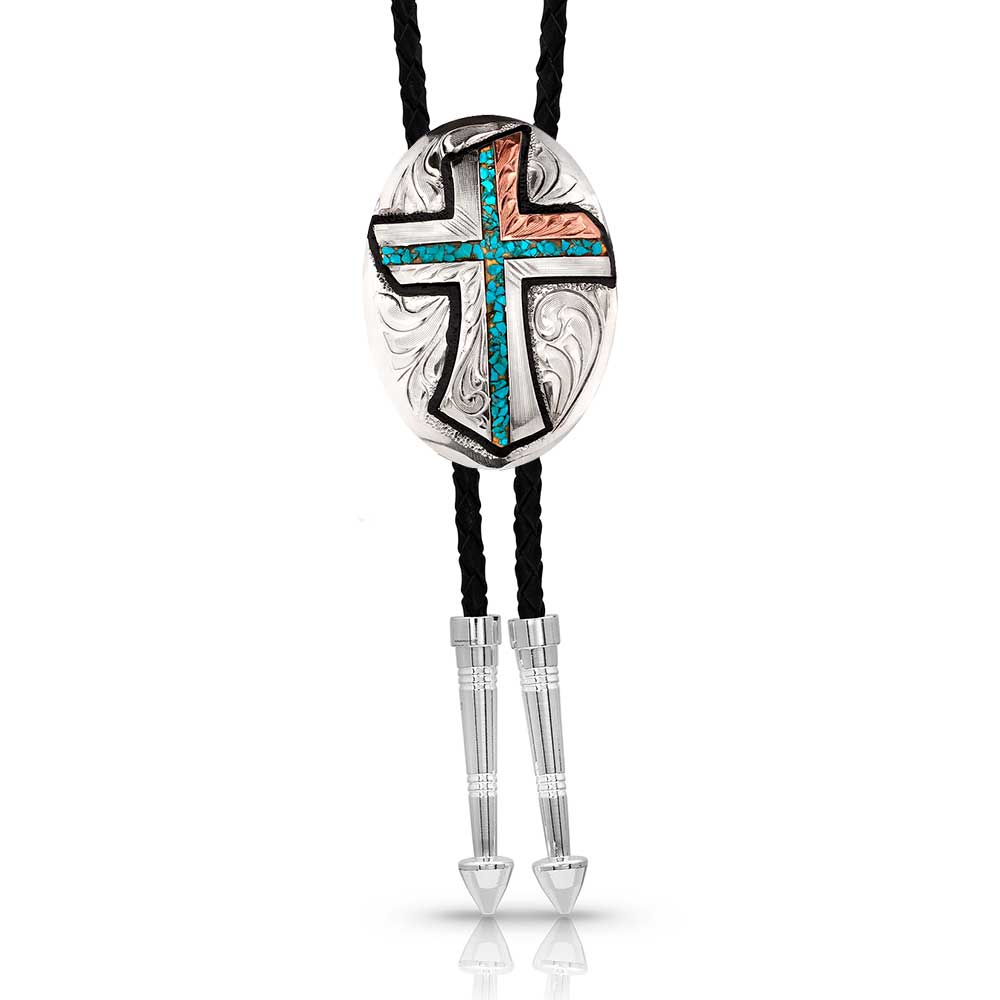 Montana Silversmiths Inner Light Turquoise Bolo Tie