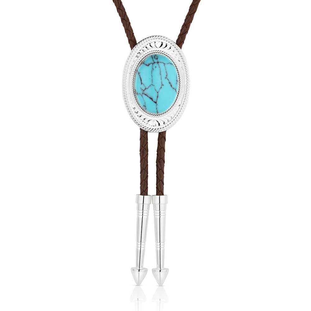 Montana Silversmiths The Outlaw Turquoise Bolo Tie