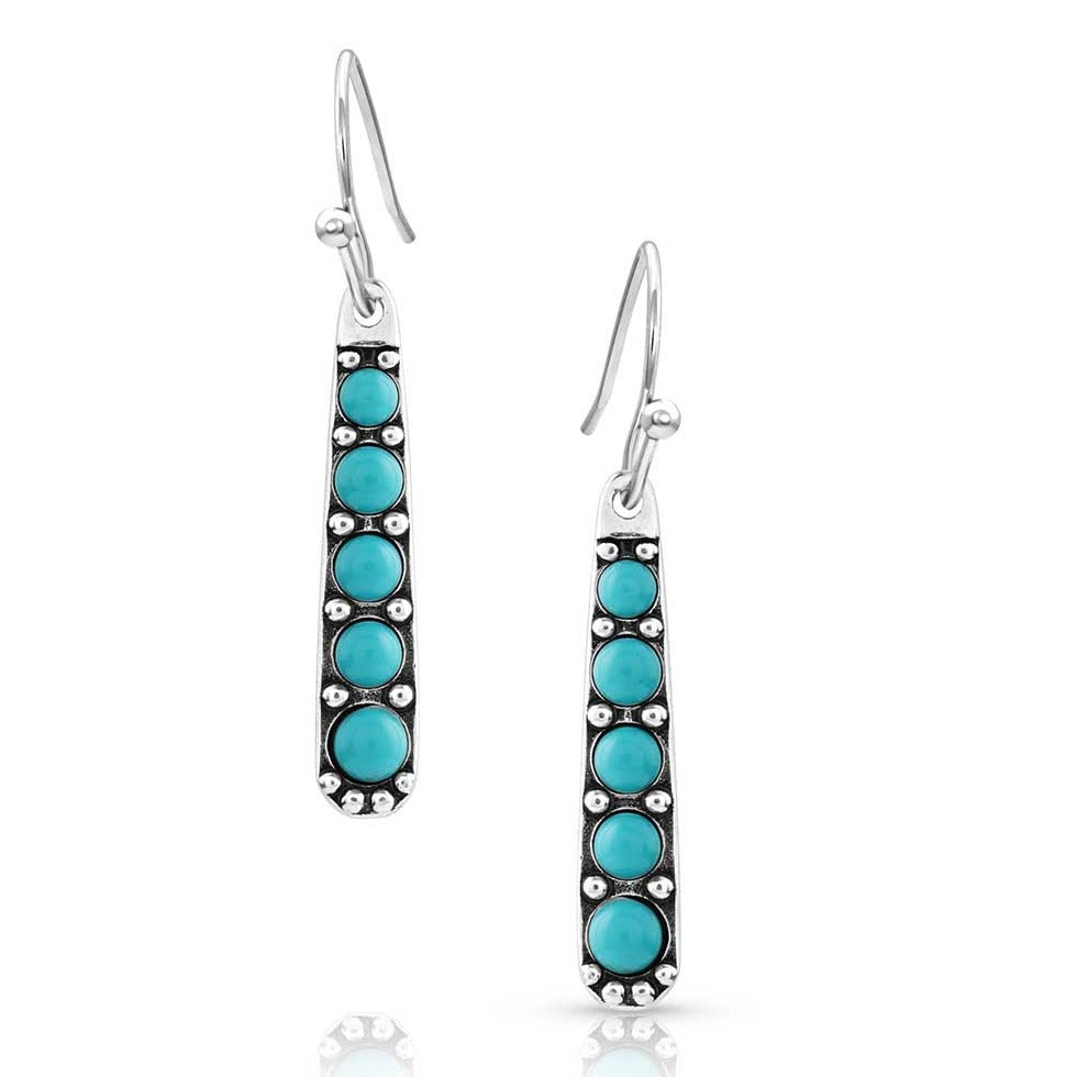Montana Silversmiths Turquoise Cascade Earrings