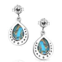 Montana Silversmiths Blue Rivers Turquoise Earrings