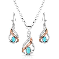 Montana Silversmiths Woven Dreams Turquoise Jewelry Set