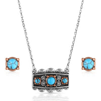 Montana Silversmiths Turquoise Peaks Jewelry Set