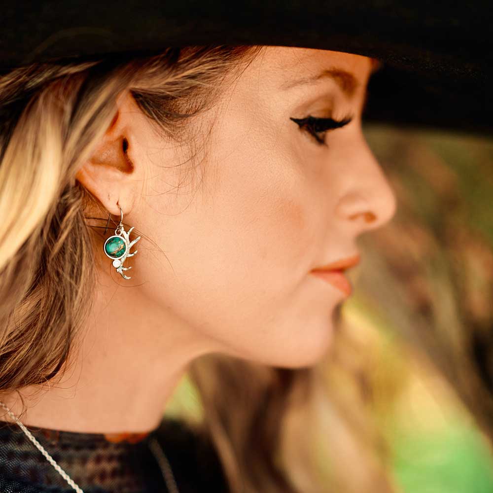 Montana Silversmiths Turquoise Whisper Earrings