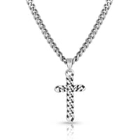 Montana Silversmiths Braided Cross Necklace