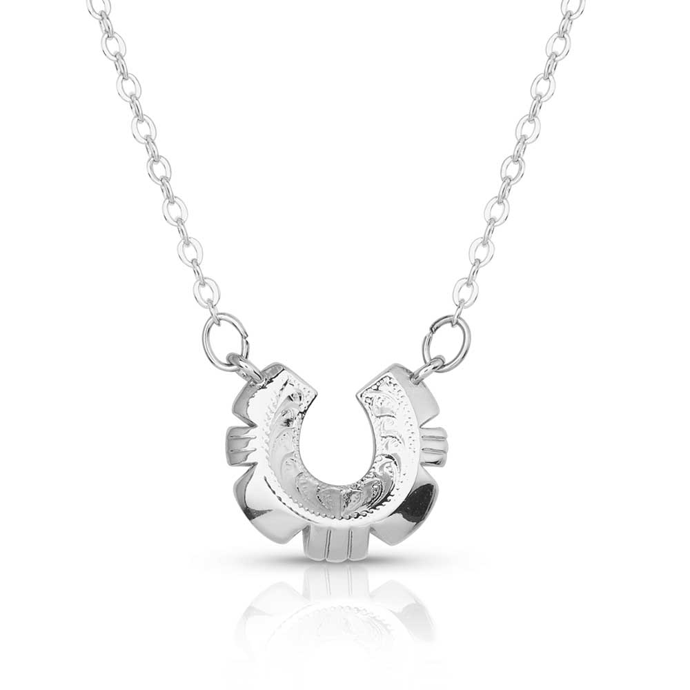 Montana Silversmiths Western Mosaic Horseshoe Necklace