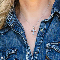 Montana Silversmiths Western Mosaic Cross Necklace