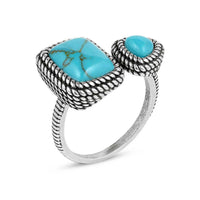 Montana Silversmiths Split Decision Turquoise Ring