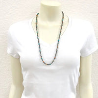 26" Handmade Navajo Inspired Gemstone Beaded Necklace