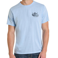 Rock & Roll Denim Unisex God, Country, Rodeo Graphic T-Shirt in Baby Blue