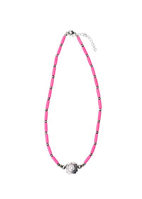 West & Co. Southwestern Pink Tube Bead Necklace