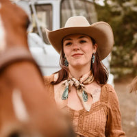 Tirzah Lane Art Hand Drawn Silk Wild Rags (Various Prints Available)