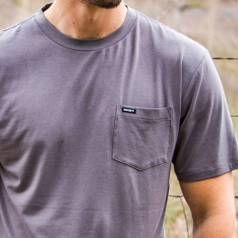 Hooey Men's San Jose Bamboo Pocket Tee in Grey
