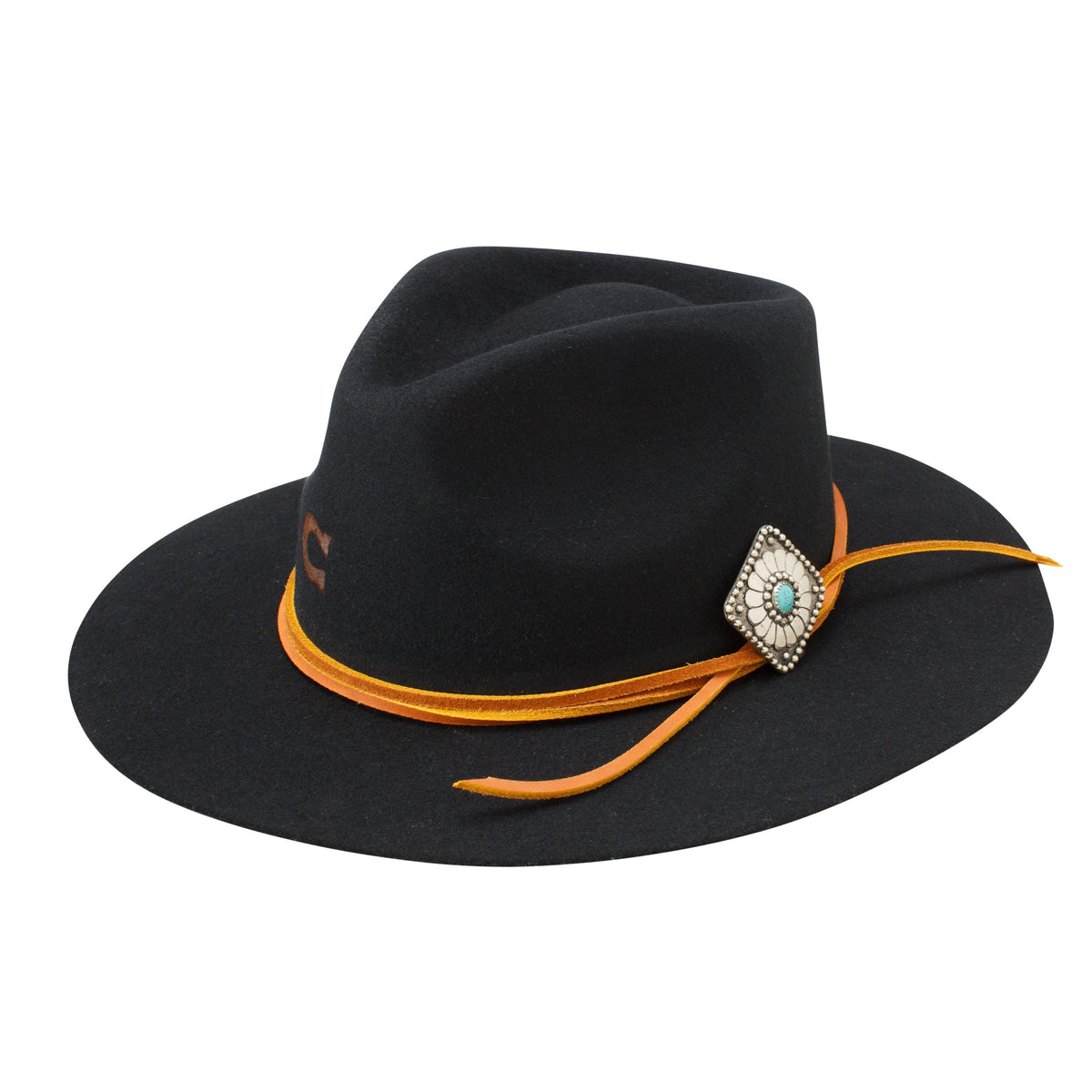 Charlie 1 Horse Long Butte Black Felt Fashion Hat