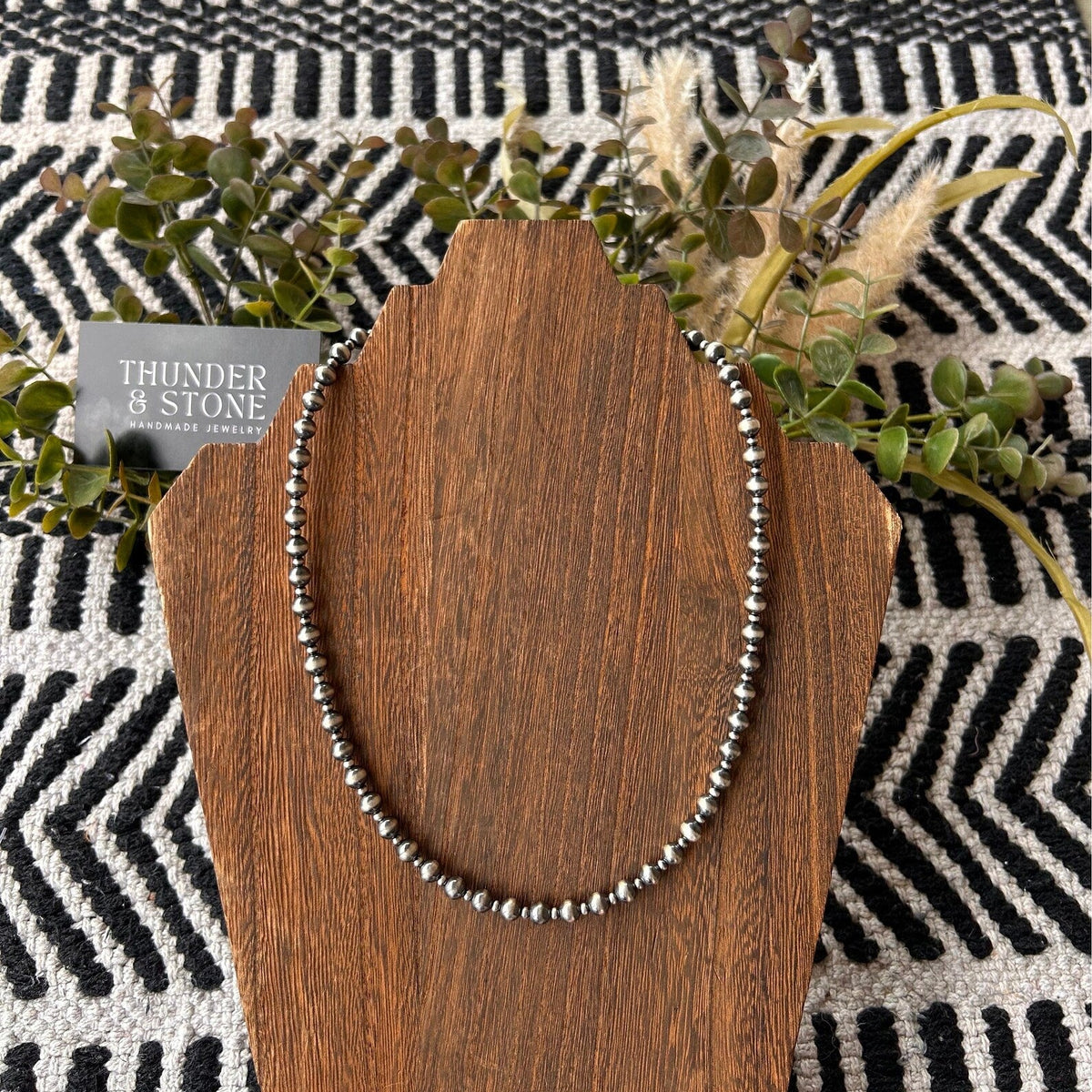 Thunder & Stone 18" Navajo Style Pearl Bubble Necklace