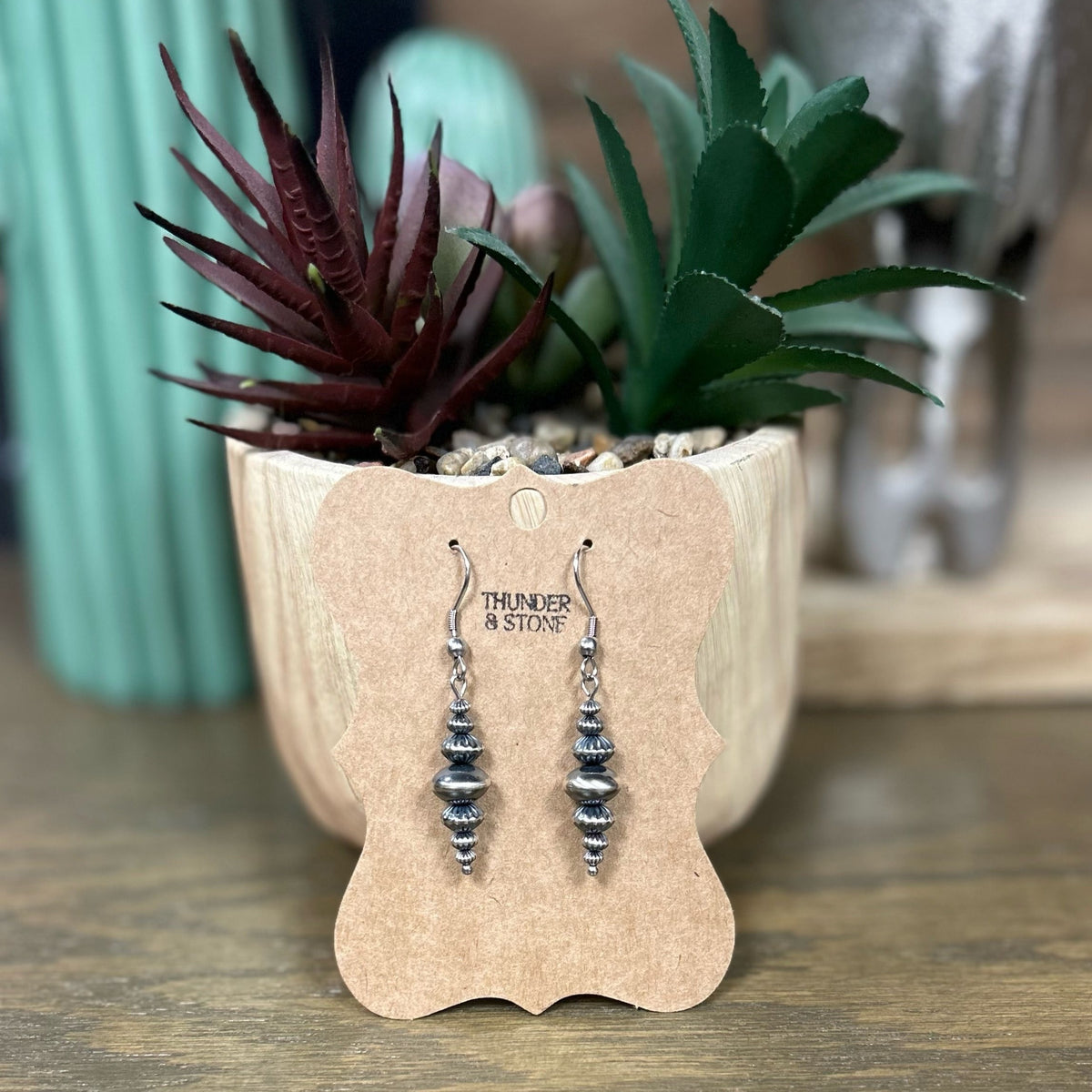 Authentic Navajo Pearl Corrugated Earrings