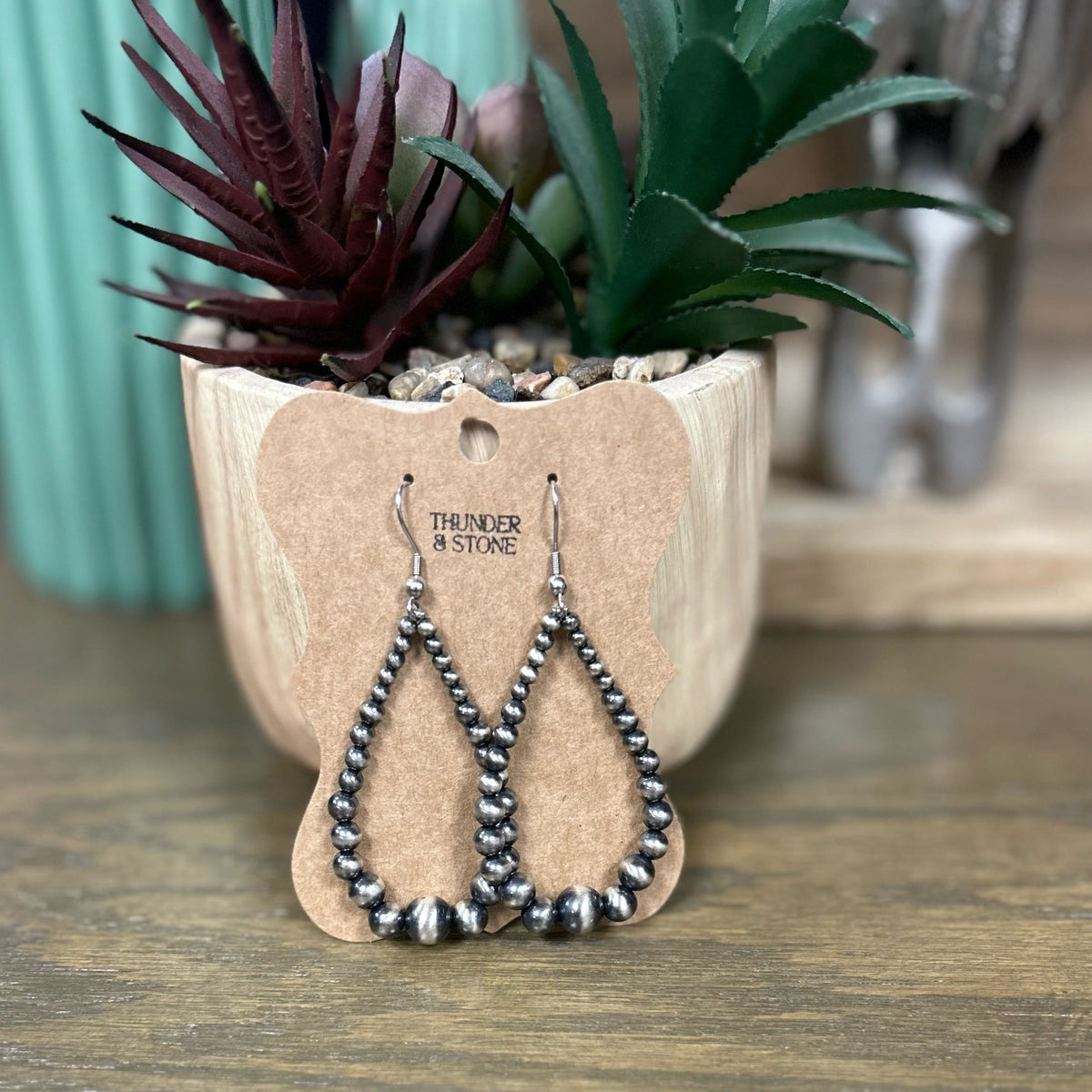 Authentic Navajo Pearl Hoop Earrings