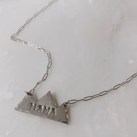 Derive Sterling Silver Mountain Mama Pendant Necklace