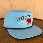 Lazy J Ranch Wear Carolina Blue Premium Ranch Rope Cap