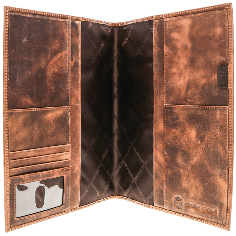Hooey "Ponderosa" Leather Notebook Cover- Brown