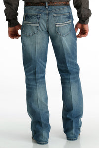 Cinch Men's Grant Relaxed Fit Bootcut Jean in Medium Stonewash