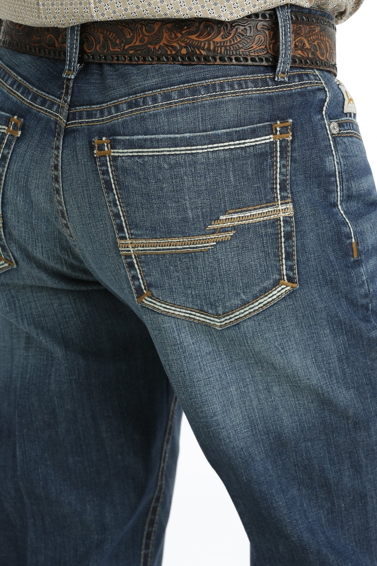 Cinch Men's Grant Relaxed Fit Bootcut Jean in Dark Stonewash Cinch Men's Grant Relaxed Fit Bootcut Jean in Dark Stonewash