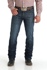 Cinch Men's Silver Label Slim Fit Straight Leg Jean in Dark Wash