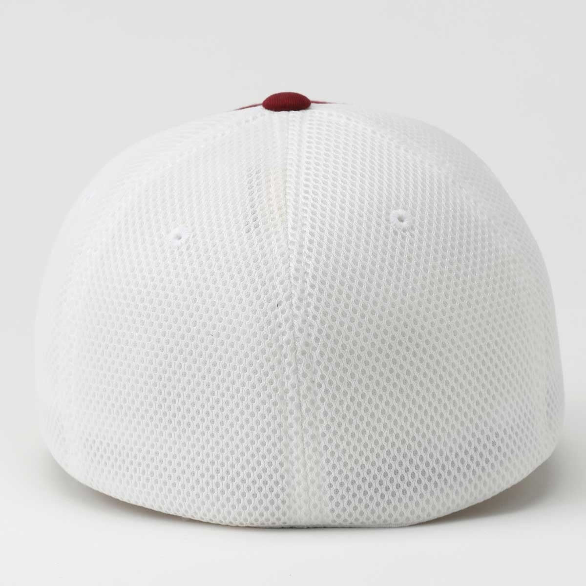 Cinch Men's Flexfit Logo Trucker Cap in Burgundy and White
